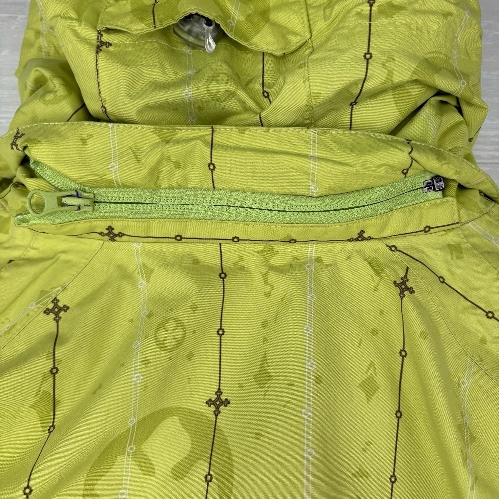 Women's Rossignol Lime Multilogo Hooded Ski/Snowboard Jacket Size L - Picture 12 of 15
